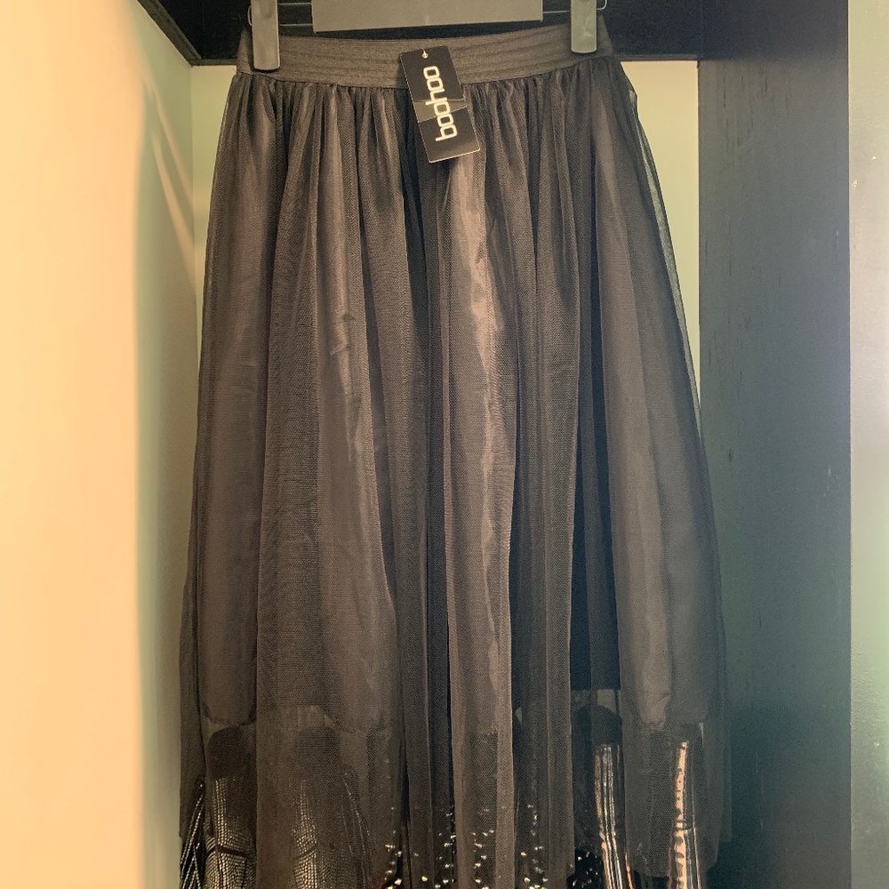 Tulle Midi Skirt